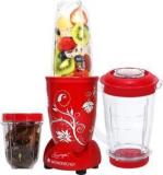 Wonderchef 63152296 Nutri Blend Red With Jar 400 W Juicer Mixer Grinder 3 Jars, Red