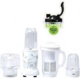 Wonderchef Nutri Blend Complete Kitchen Machine, 22000 RPM Mixer Grinder, Blender, Chopper, Juicer, 4 Unbreakable Jars, With Sipper Lid Nutri Blend 400 Juicer Mixer Grinder 4 Jars, White