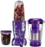 Wonderchef Present Nutri Blend Purple Color Comes With 3 Interchangeable Jars Big Juicer Jar 750ml, Long Jar 500ml & Short Jar 300ml And 2 Separate Blades Grinding Blade & Blending Blade 400 W Juicer Mixer Grinder