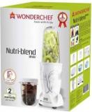 Wonderchef Present Nutri Blend White Color Comes With 2 Interchangeable Jars Long Jar 500ml & Short Jar 300ml And 2 Separate Blades Grinding Blade & Blending Blade 400 W Juicer Mixer Grinder