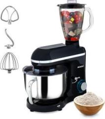 Agaro Imperial Stand Mixer, 1400W with 6L SS Bowl, 1.5L Blending Jar, 1400 Juicer Mixer Grinder 1 Jar, Black