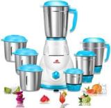 Alibaba Starlet Seven Star 7 Jar Wonder 550 Mixer Grinder 7 Jars, White & Blue