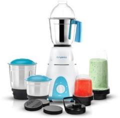 Amplesta 750W Mixer Grinder Blender with 100% Copper winding, 5 Jars PowerX 750 Mixer Grinder 5 Jars, White Blue