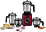 Atomberg Zenova With Unique Coarse Mode 550 W Mixer Grinder 4 Jars, Red Wine