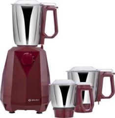 Bajaj 410554 Juvel Mixer Grinder 800 watts 800 Mixer Grinder 3 Jars, Maroon