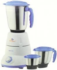 Bajaj Bravo Dlx 500 W Mixer Grinder 3 Jars, White, Blue