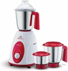 Bajaj Classic Mixer Grinder 750 Juicer Mixer Grinder 3 Jars, White and Red