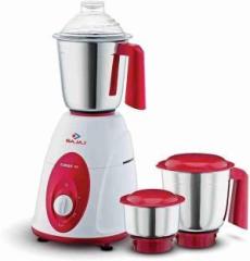 Bajaj CLASSIC MIXER GRINDER 750w 750 Mixer Grinder 3 Jars, WHITE & RED