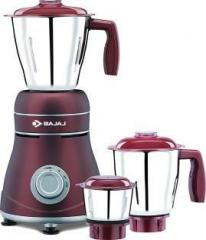 Bajaj Crimson Red Ivora 800 W Mixer Grinder 3 Jars, Brown, Grey