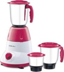 Bajaj GX 3702, 750 Mixer Grinder 3 Jars, White & Pink