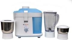 Bajaj JX 10 New 450 W Juicer Mixer Grinder 3 Jars, White, Blue