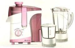 Bajaj JX 20 410701 With Shock proof abs body JMG 800 Juicer Mixer Grinder 2 Jars, White & Pink