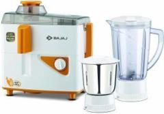 Bajaj NEO JX4 450 Juicer Mixer Grinder 2 Jars, WHITE/ORANGE