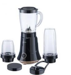 Bajaj Powerful 300W Mixer Grinder, Blender, Juicer and Smoothie Maker with Sipper and Store Lids, 3 Jars, Black, Regular NX 300 Mixer Grinder 3 Jars, Black