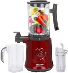 Balzano GJ230 01E00 Yoga 500 W Juicer Mixer Grinder with Stone Grid Technology, Auto Seed Separation 1 Jar, Red