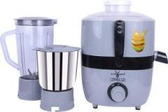 Blue Eagle Powerful Compass 500 Juicer Mixer Grinder 2 Jars, Grey, Black