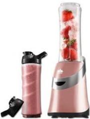 Bms Lifestyle JUICER Personal Mini Blender Smoothie Maker, Single Serve Portable Juicer and Mixer for Fruit and Vegetable With Travel Sport Bottle 300 Juicer 2 Jars, Pink