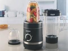 Borosil no NUTRIFRESH Smoothie Maker Black W 400 W Juicer Mixer Grinder