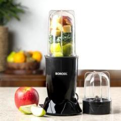 Borosil Nutri Fresh PB31 Portable Blender / Mixer 400 Juicer Mixer Grinder 2 Jars, Black