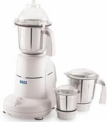 Boss E Series 600 Watt Mixer Grinder, E202, 3 Jars, White 600 Mixer Grinder