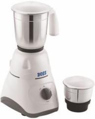 Boss Pearl 500 Watt Mixer Grinder, 2 Jars, Grey 500 Mixer Grinder