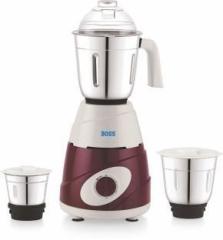 Boss Thunder with High Speed Motor, 5 Years Motor Warranty, 100 Dealers 550 Mixer Grinder 3 Jars, Red