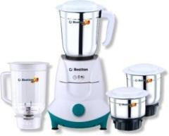 Bostton by Virmani Enterprise BT 304KenP Copper Winded 750 Watt 750 Mixer Grinder 4 Jars, White, Green