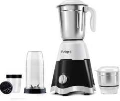 Briqre Deluxe Mixer Grinder 750 Mixer Grinder 4 Jars, White and Black