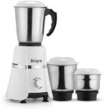 Briqre Jumbo 500 Watt Stainless Steel Mixer Grinder 500 Mixer Grinder 3 Jars, White