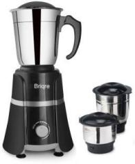 Briqre Jumbo Mixer Grinder 500 Mixer Grinder 3 Jars, Black