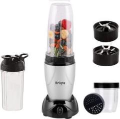 Briqre Splash | Smoothies Blender | Bullet Mixer | Nutri Pro Blender Complete Master chef for Smoothie, Milk Shakes, Crushing Ice & Juices 500 Juicer Mixer Grinder 3 Jars, Silver