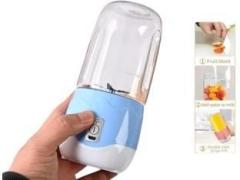 Bs Spy USB Portable Electric Rechargeable Juicer Mixer Grinder Blender Machine 300ml 35 Juicer Mixer Grinder 1 Jar, Blue