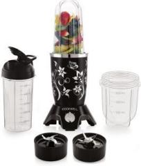 Cookwell Push + Knob Bullet 600 Juicer Mixer Grinder 3 Jars, Black Flower