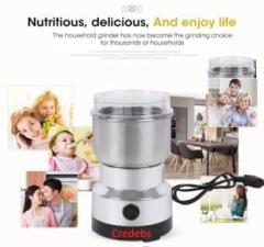 Credebs By Japan 350 W, 28000 RPM Steel Spice Nuts Mini Mixer Grainder Full Copar Winding Motor With Folding Jar Easy Travel Used, 350 Juicer Mixer Grinder 1 Jar, Black109