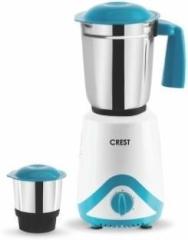 Crest Innovative Lives CIMG0752JW Turbogrind Copper Motor 500 Mixer Grinder 2 Jars, White & Blue