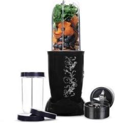 Electro Plasta Nutri Blend 28000 RPM Bullet Mini Hand Blender ABS Altra plastic body Havy 500W Motor Capacity 500 Juicer Mixer Grinder 2 Jars, Black 92