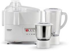 Eveready JX 4 Dynamo 450 W Juicer Mixer Grinder 2 Jars, White