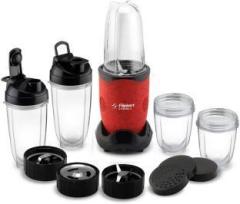 Flipkart Smartbuy Grinder & Blender | 3 Stainless steel Blades | 5 unbreakable jars Power Bullet Juicer 500 Juicer Mixer Grinder 5 Jars, Red