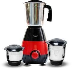 Fogger Electra Mini 500 Mixer Grinder 3 Jars, Red, Black