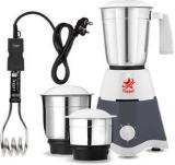 Fogger Regular 1000W Immersion Heater Rod & Ryzen Pro 500 Mixer Grinder 3 Jars, Grey