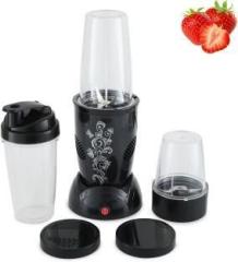 Gebet Nutri Blend 28000 RPM Bullet Mini Hand Blender ABS Altra plastic body Havy 500W Motor Capacity 500 Juicer Mixer Grinder 2 Jars, Black180