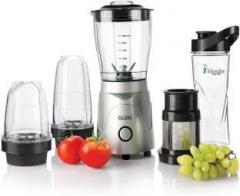 Glen Active Blender SA4048MF 350 W Juicer Mixer Grinder 4 Jars, Silver, Black