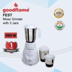 Goodflame Fest Mixer grinder 3 jar 500 watt 550 Juicer Mixer Grinder 3 Jars, White