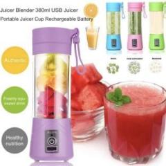 Goods And Fleet Portable Electric USB Juicer Maker Blender Grinder Mixer 6 Blades 380 ml 108 NA 250 Juicer 1 Jar, Multicolor