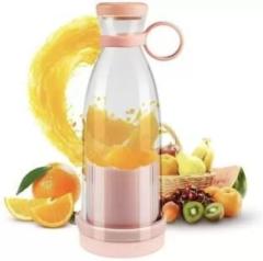 Goods And Fleet Portable Electric USB Juicer Maker Bottle Blender Grinder 6 Blades 420 ml 102 NA 40 Juicer Mixer Grinder 1 Jar, Multicolor