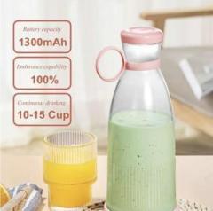 Goods And Fleet Portable USB Juicer Rechargeable Bottle 220 Juicer Mixer Grinder 2023 B03 2000 Juicer 1 Jar, Multicolor