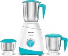 Havells 201 Aspro 500W 3 Jar Mixer Grinder White Light Blue 500 Juicer Mixer Grinder