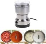 Hoome Grinder Multi Functional Electric Stainles Steel Herbs Spices Nuts Japan Grinder COFFEE Grinder Machine 240 Mixer Grinder 1 Jar, Silver