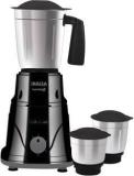 Inalsa NutriMaxx With 3 Stainless Steel Jars For Dry Grinding, Wet Grinding, Chutney 550 Mixer Grinder 3 Jars, Grey/Black