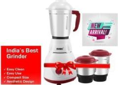 Jaia Fusion Mixer Grinder With 3 Jars Blending Grinding Pureeing With 1 Year Warranty 500 Mixer Grinder 3 Jars, Multicolor